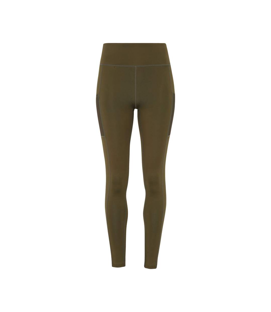 Womens/ladies performance compression leggings olive green TriDri