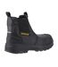 Mens Striver Xl Grain Leather Safety Boots Black Yellow Caterpillar-2