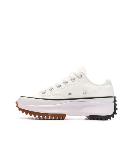 Baskets blanches femme converse run star hike 168817c