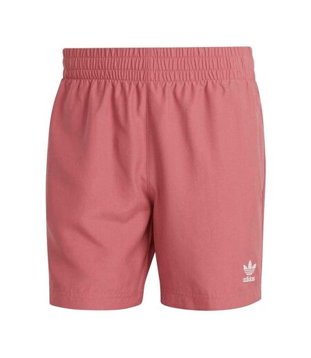 Mens Solid Swim Shorts Pink Adidas
