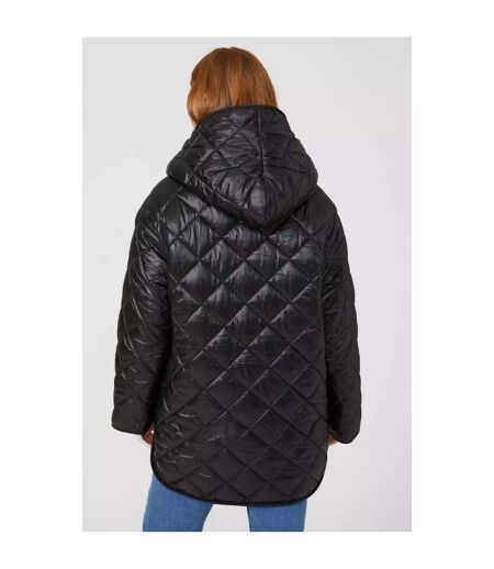 Maine Womens/Ladies Quilted Padded Reversible Coat (Black) - UTDH1320