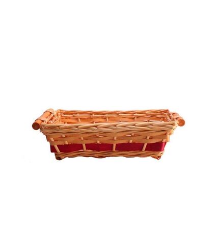 Apac Rectangle Two Tone Tray (Natural/Red) (14 - 16in)