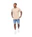 T-shirt Einstip Homme Beige Gris Chiné Crosshatch-1