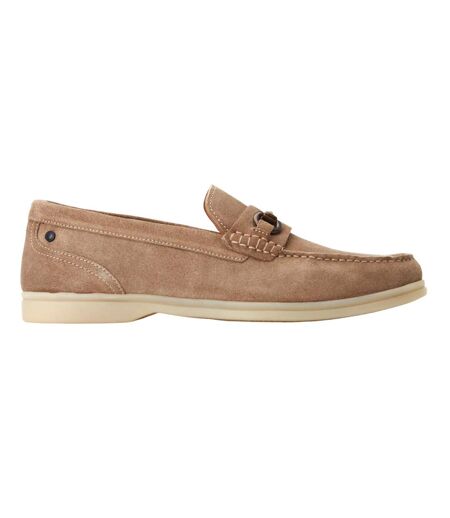Mens Suede Loafers Sand Base London