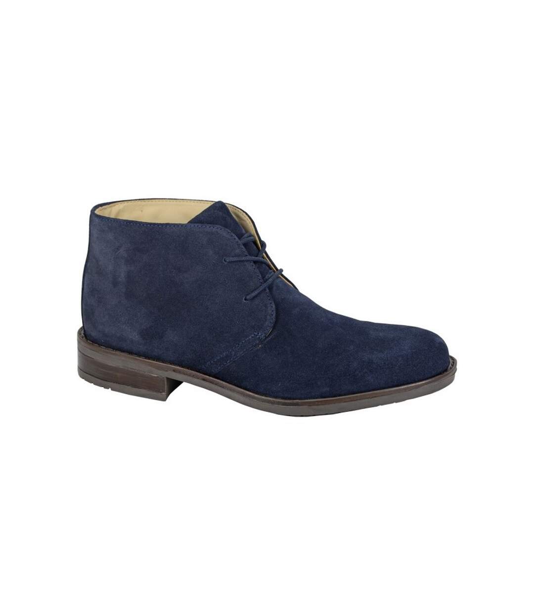 Bottines chukka homme bleu marine Roamers-1