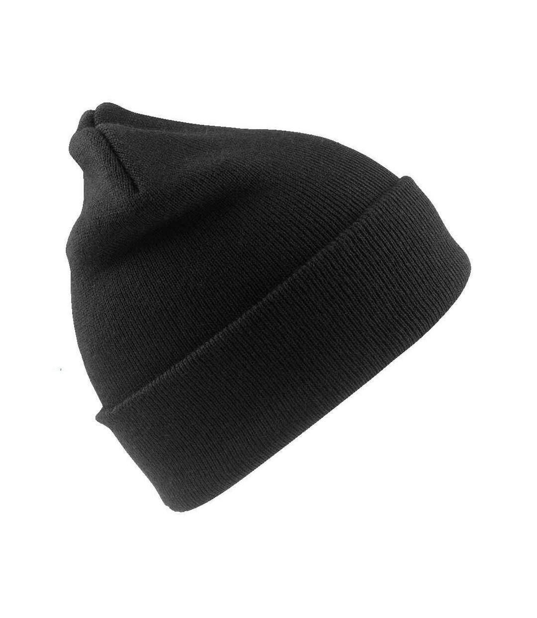 Mens woolly ski hat black Result Genuine Recycled-1