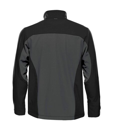 Stormtech Mens Cascades Soft Shell Jacket (Dolphin/Black) - UTBC4893