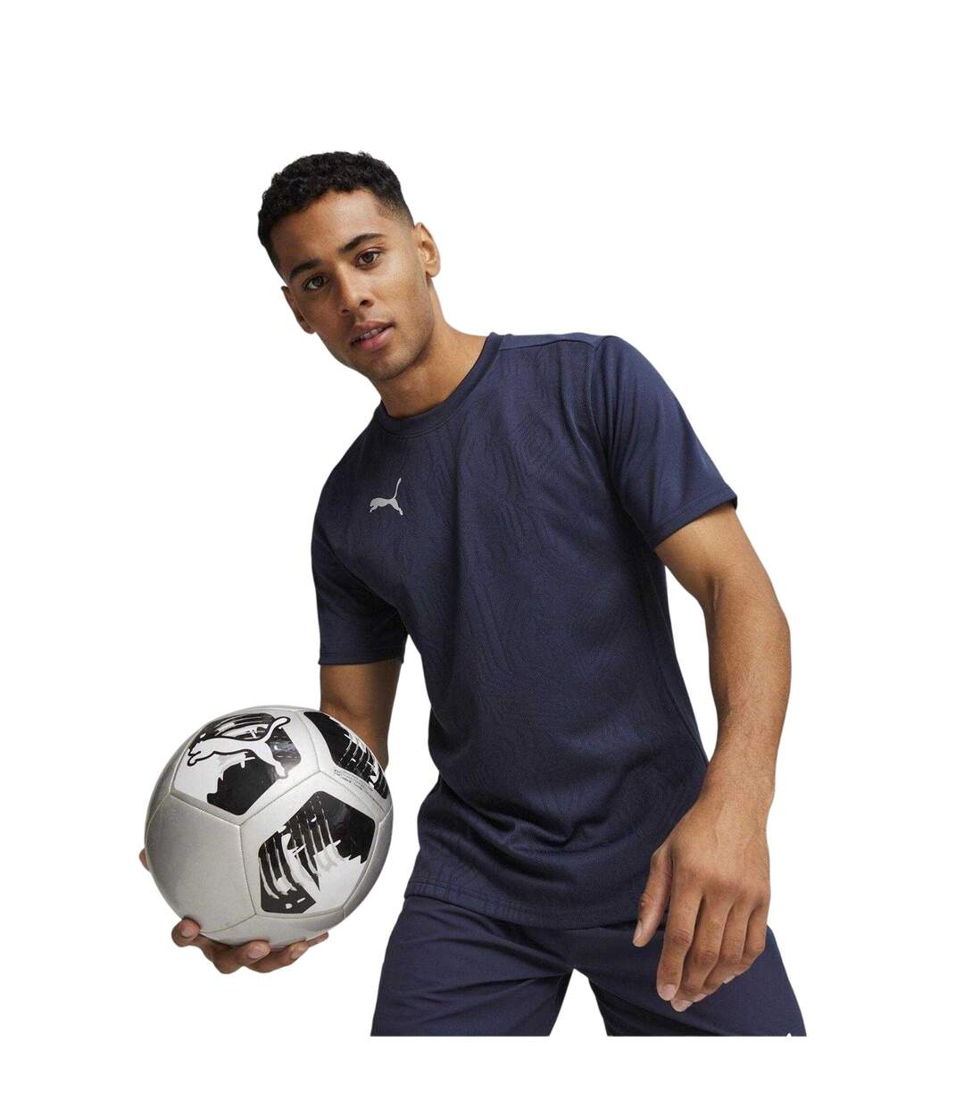 Mens Teamfinal Training T-shirt Navy Puma-1