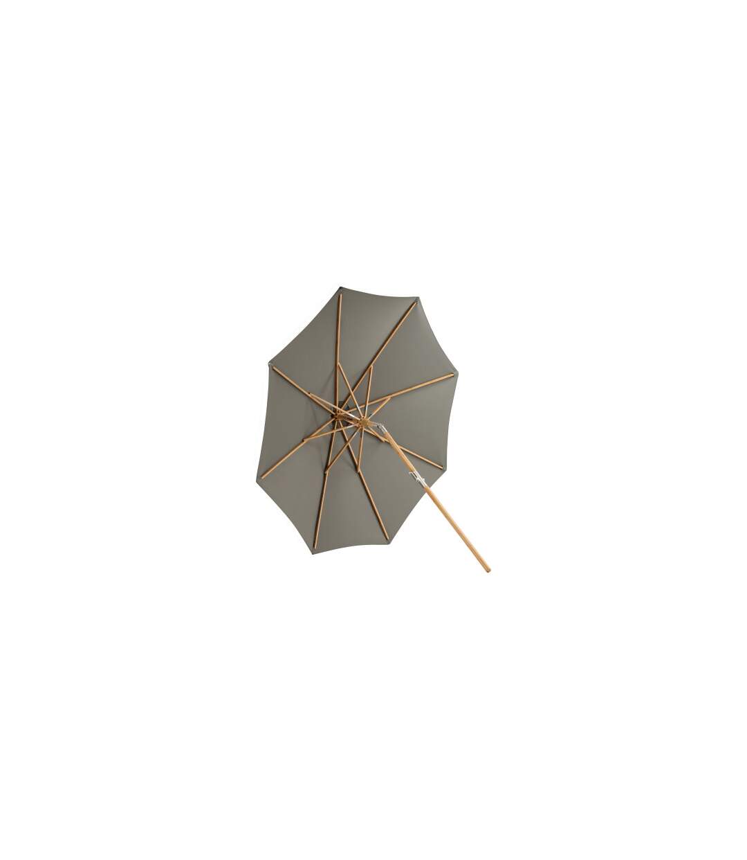 Parasol en Bois Cerox 270cm Gris-4