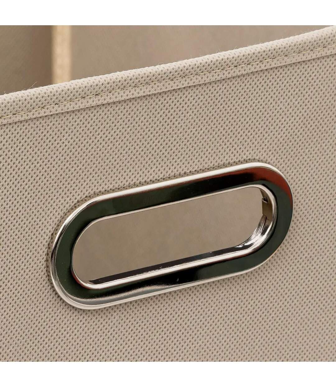 Boîte de Rangement Carrée Pliable Mix n'Modul 31x31cm Beige Lin-2
