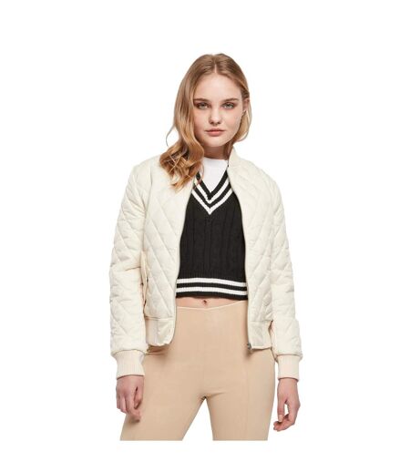 Doudoune Motif/style Losange Femme Sable Blanc Urban Classics