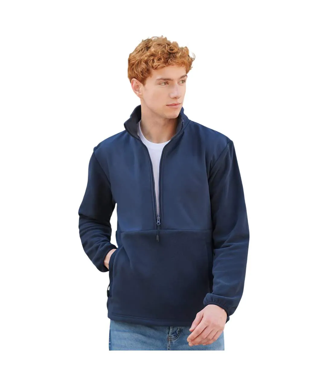 Pull Homme Bleu Marine Front Row-2