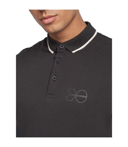 Polo padro homme noir Crosshatch