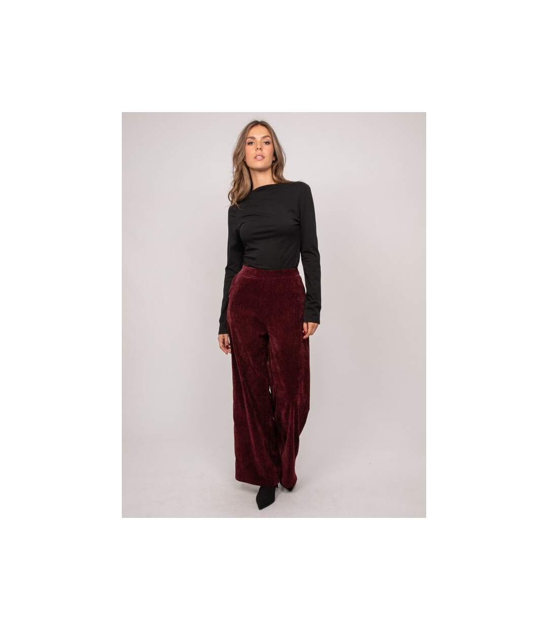 Pantalon large velours ENAO - Dona X Lisa-4