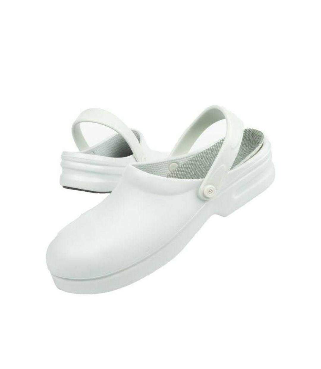 Sabots Motif/style Uni Adulte Blanc Safeway-4