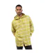 Unisex Adult Plaid Hooded Regular Long-sleeved Shirt Yellow Diesel-4