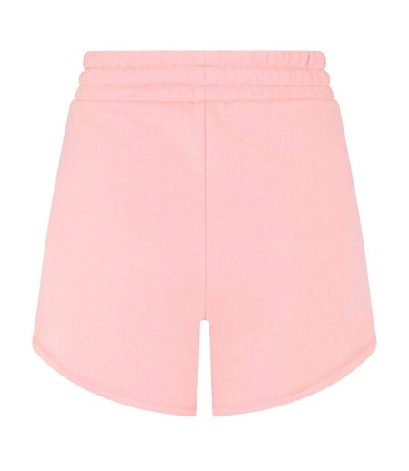 Womens/ladies Woven High Waist Sweat Shorts Pink Puma