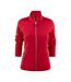 Womens/ladies Powerslide Zipped Sweat Jacket Red Printer RED-1