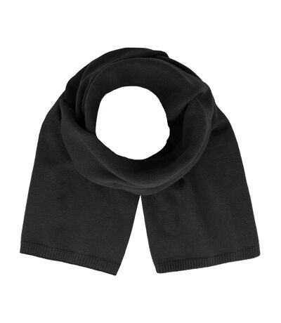 Unisex Adult Wind Recycled Polyester Scarf One Size Black Atlantis