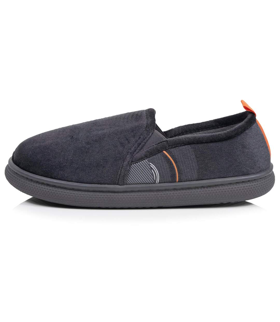 Isotoner Chaussons Charentaises homme velours semelle bloup extra confort-3