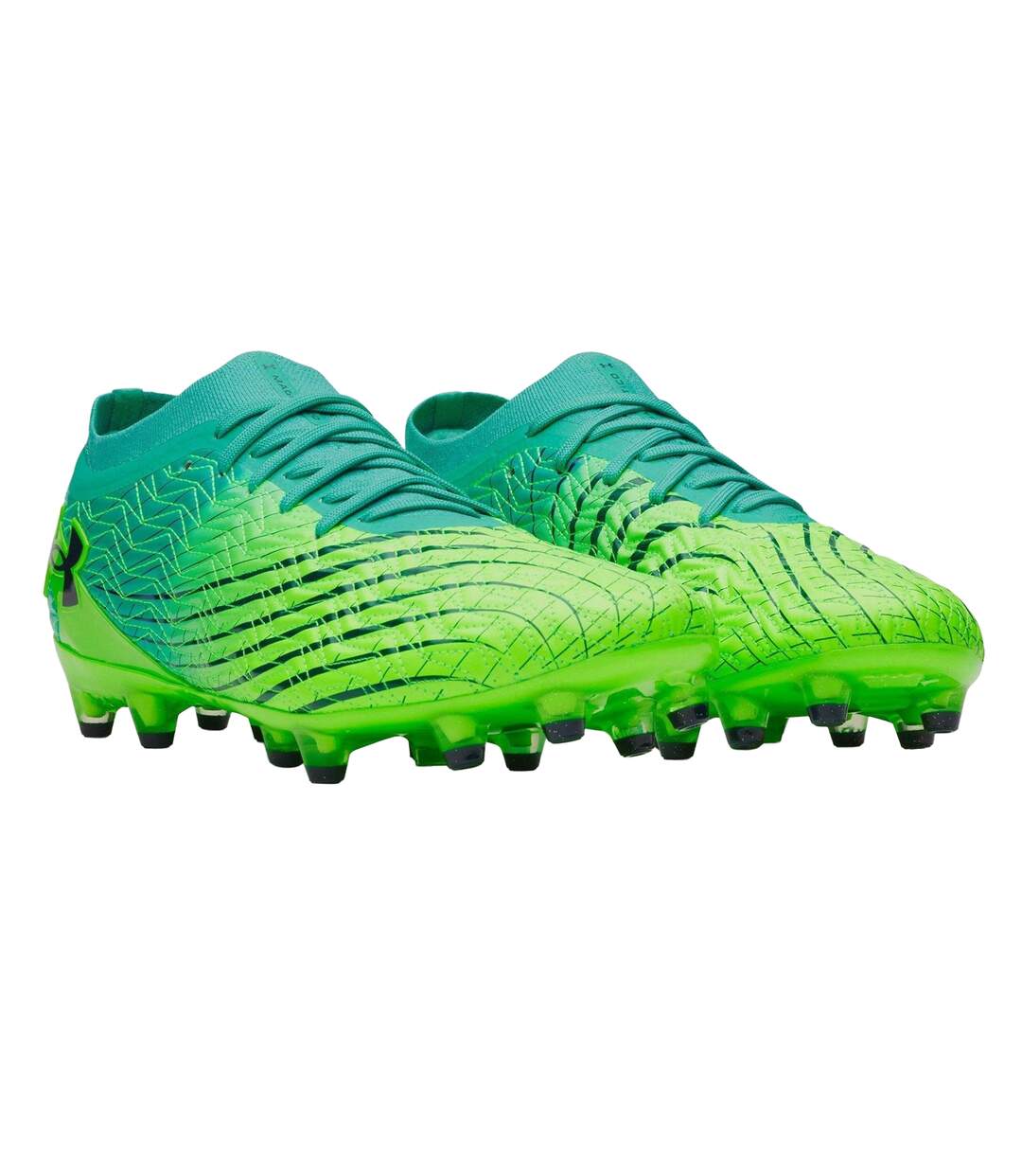 Chaussures De Foot Pour Terrain Ferme Homme Vert Turquoise Vif Under Armour-4
