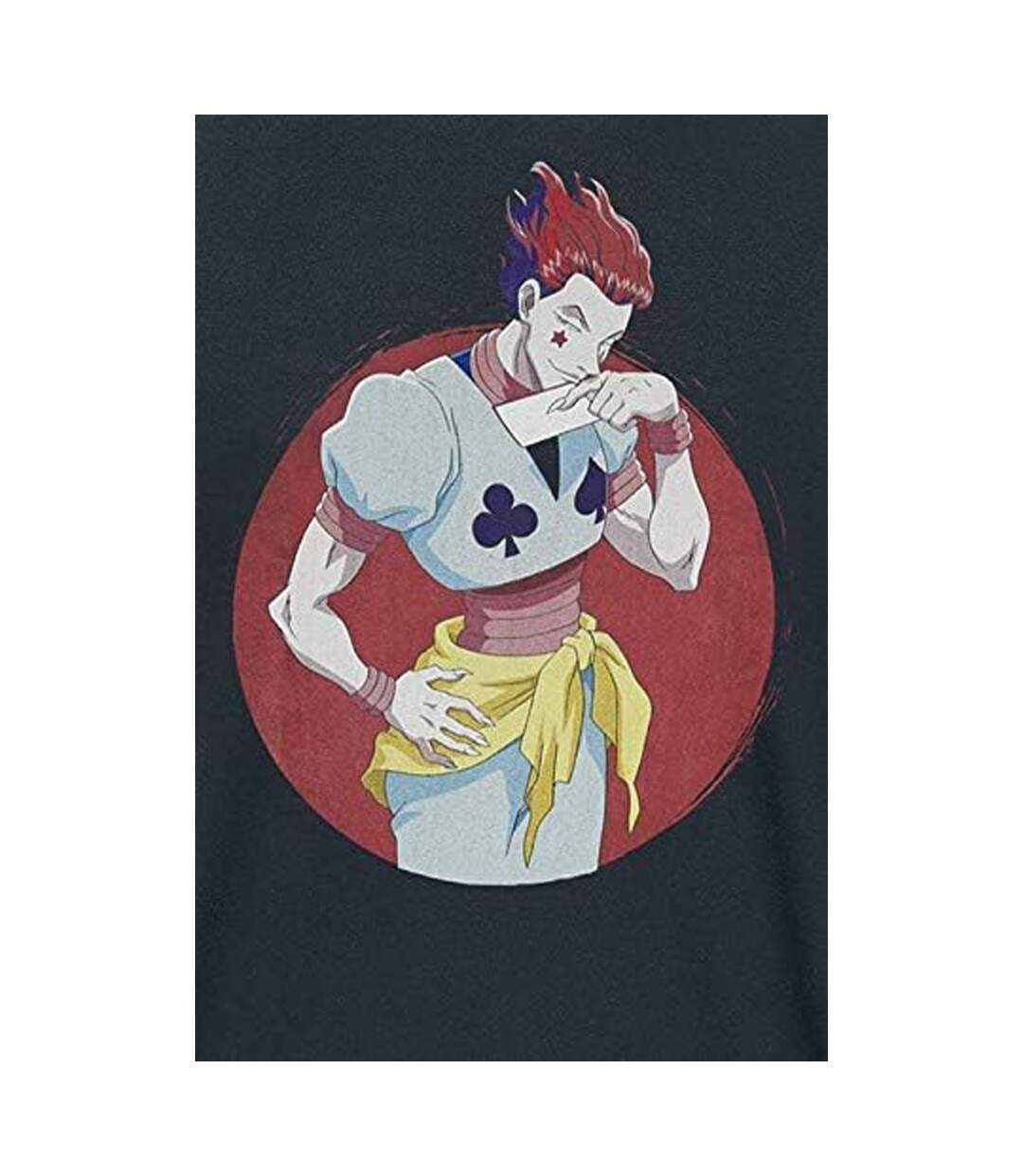 T-shirt Motif Hisoka Homme Bleu Denim Hunter X Hunter-3