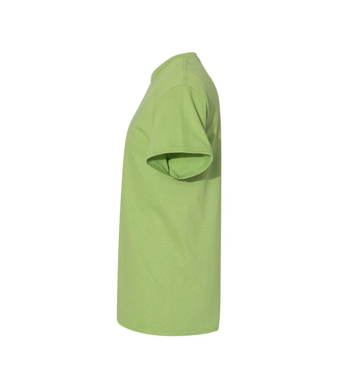 T-shirt Manches Courtes Homme Jaune Vif Gildan-3