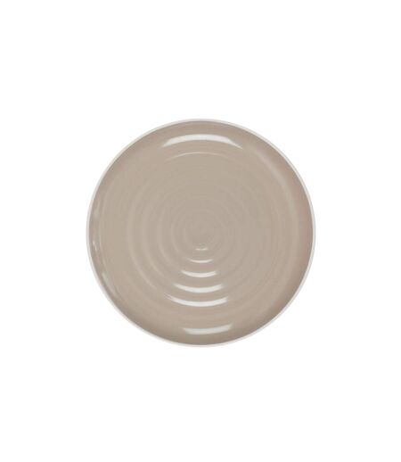 Lot de 6 Assiettes Plates Bicolore Mania 27cm Beige