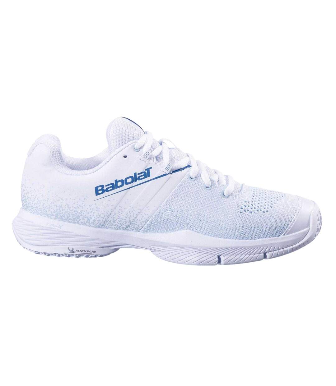 Womens/ladies Sensa Tennis Shoes White Cool Blue Babolat-1