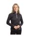Womens/ladies Fairford Fleece Top Black Marl Trespass-1