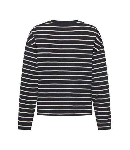 T-Shirt manches longues noir femme only happy
