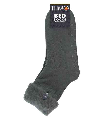 1 Pack Mens Soft Plush Lined Slipper Bed Socks