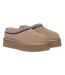 Womens/ladies Wonga Cow Suede Platform Slippers Sand EverAu-4
