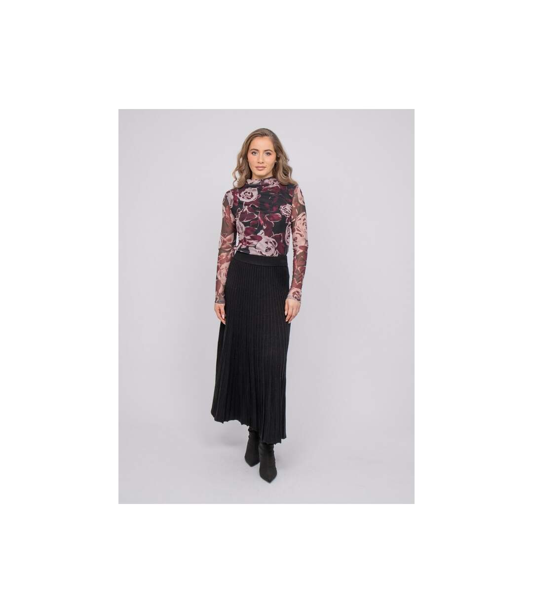 Top mesh imprimé floral FIKABO - Dona X Lisa-4