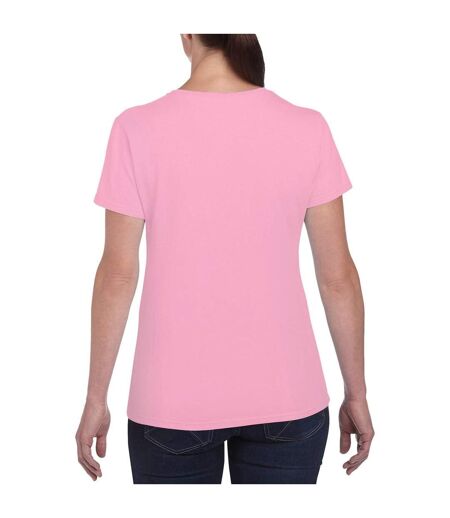 T-shirt À Manches Courtes Coupe Féminine Femme Rose Clair Gildan