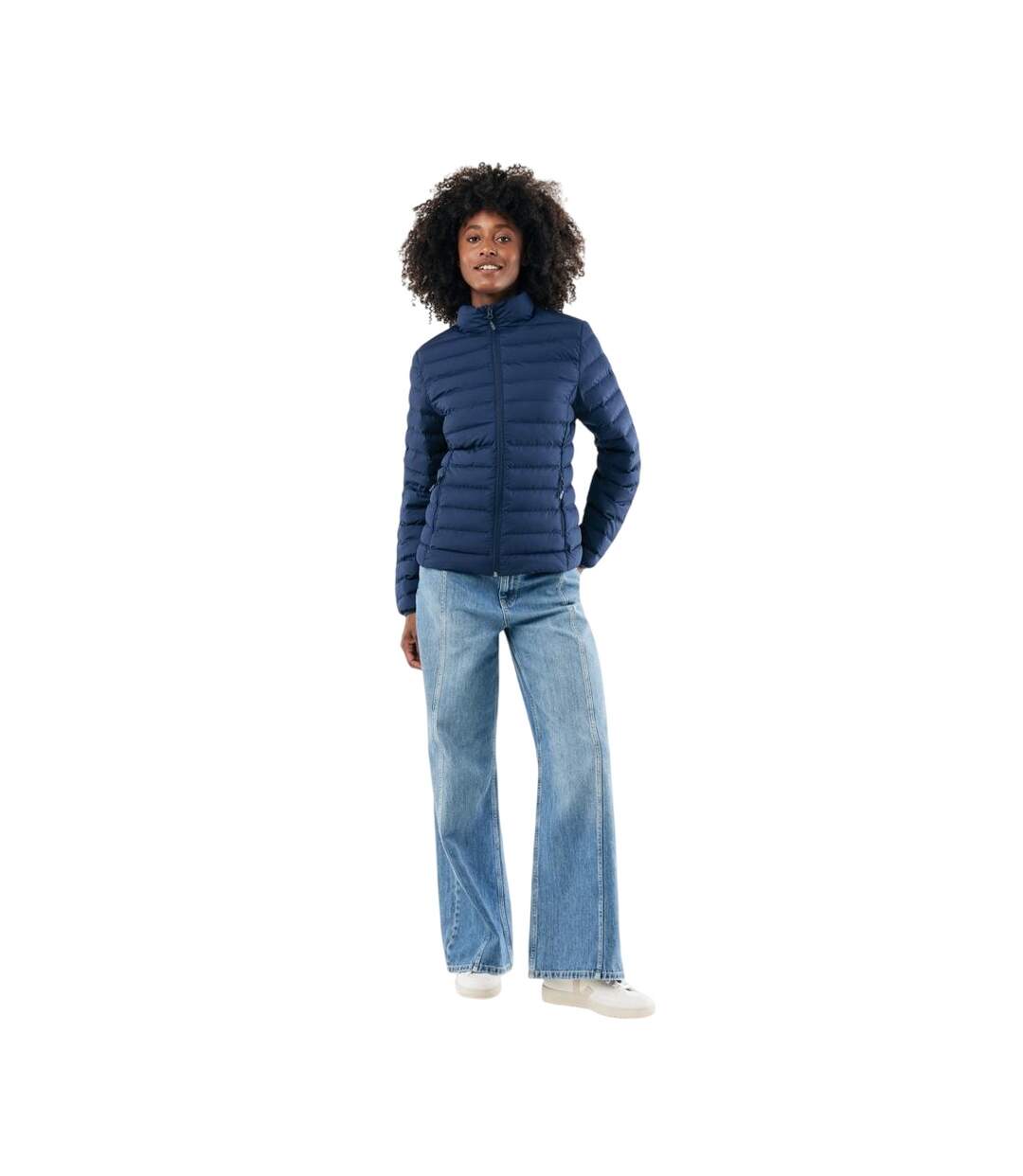 Womens/ladies Maiko Recycled Polyester Padded Jacket Navy Iqoniq-1