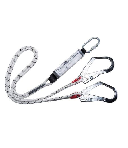 Kernmantle Shock Absorber Double Lanyard White Portwest