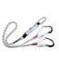 Kernmantle Shock Absorber Double Lanyard White Portwest-1