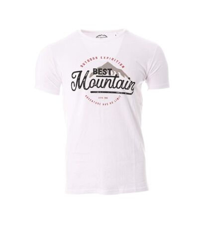 T-shirt blanc homme best mountain 2009 - l