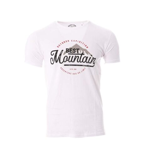 T-shirt blanc homme best mountain 2009 - l