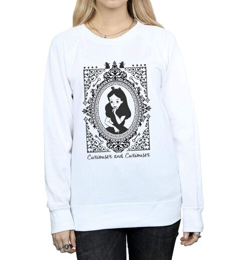 Disney - Sweat ALICE IN WONDERLAND FRAME - Femme (Blanc) - UTBI2591