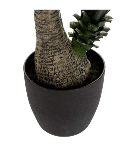 Plante Artificielle en Pot Yucca 130cm Vert & Noir