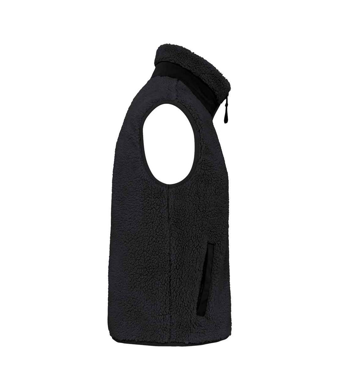 Unisex adult sherpa body warmer black Native Spirit-3