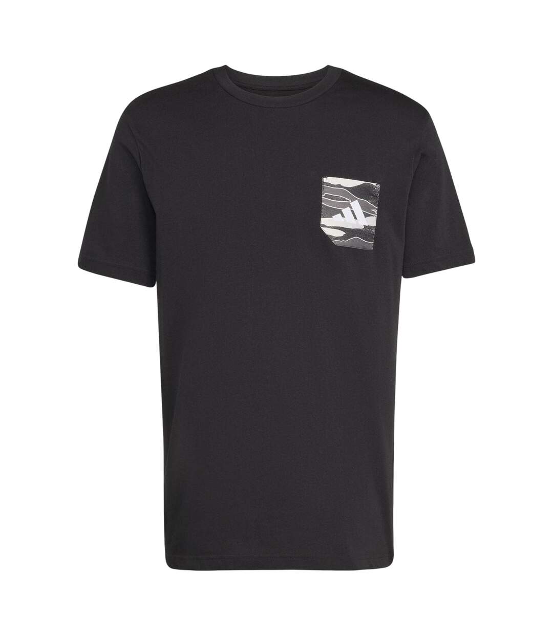 Mens Camo Chest Pocket T-shirt Black Adidas-2