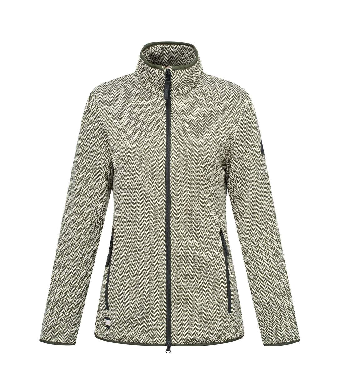 Veste Polaire Elzie Femme Kaki Foncé Beige Clair Regatta-2