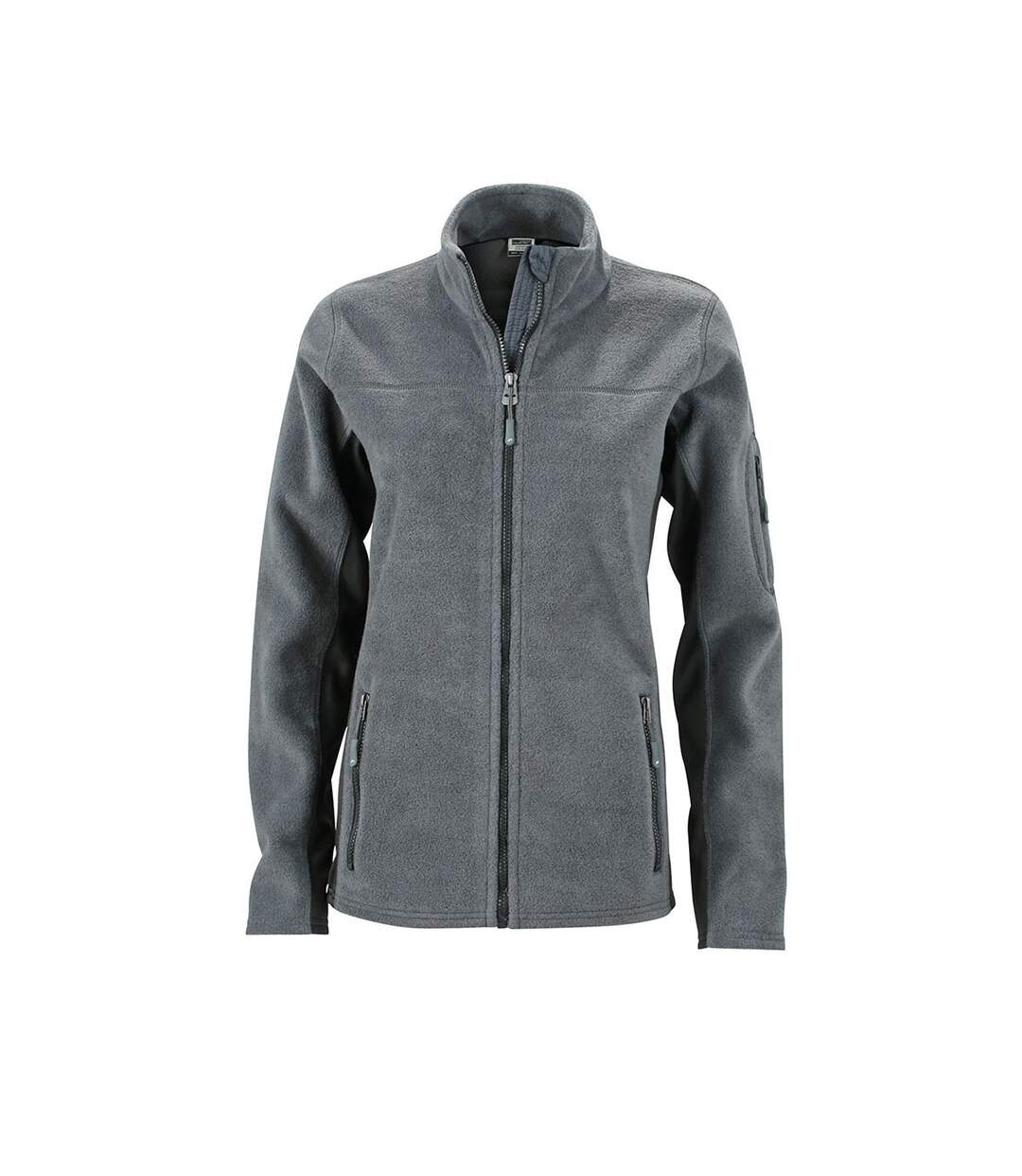 Veste Polaire Strong Femme Carbone Noir James And Nicholson-1