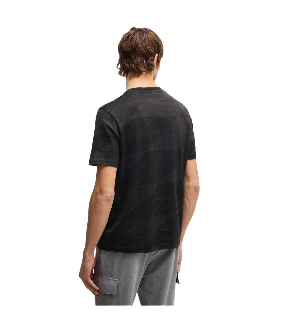 T-shirt Style Deux Tons C-thompson Homme Noir Boss-3