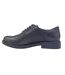 Womens/ladies Barbra Low Block Heel Brogues Black Firetrap-2