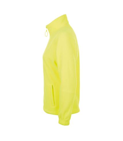 SOLS Womens/Ladies North Full Zip Fleece Jacket (Neon Yellow)