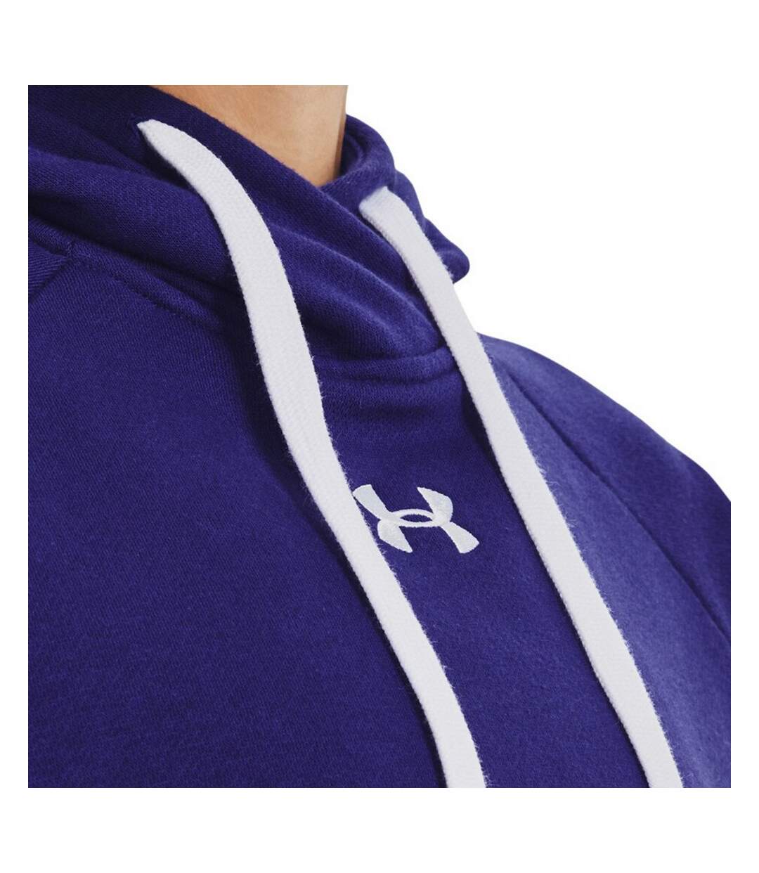 Sweat À Capuche Rival Femme Bleu Marine Under Armour-4